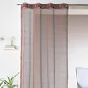 Image de Home Maison - Voilage Uni en Maille Filet - Polyester - Transparent Tamisant - Prêt à Poser avec Oeillets - Salon, Chambre, Cuisine - 140 x 260 cm - Marsala