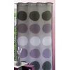 Image de Homemaison - Voilage Étamine Gros Pois - Polyester - Transparent, Design, Prêt à Poser - 8  illets Ø 4 cm - Salon, Chambre, Cuisine - 135 x 240 cm - Bleu Azur