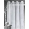 Image de Home Maison - Voilage en Etamine Impression Argent - Effet Transparence - 8  illets Argent Ø 4 cm - Fenêtre Salon Chambre Cuisine - 140 x 240 cm - Bleu