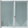 Image de Home Maison HM692296529 Vitrage à la Paire en Pointe Étamine Brodée Ajourée Rétro Gris 45 x 120 cm