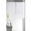 Image de Home Maison - Paire de Petits Voilages Etamine Bas en Pointe - Polyester - Ourlet Passe Tringle - Fenêtre Salon Chambre Cuisine - 60 x 130 cm - Ivoire