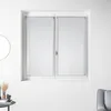 Image de Home Maison - Paire de Petits Voilages en Organza à Rayures Argentées - Polyester - Ourlet Passe Tringle - Usage Fenêtre Cuisine Salon - 60 x 160 cm - Blanc