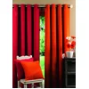 Image de Homemaison - Rideau Ameublement Uni - 100% Polyester - Tissus Lourd - 8  illets Carrés Posés en Biais Ø 4 cm - pour Salon Chambre - Lavable en Machine - 140 x 260 cm - Vert Tilleul