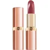 Image de L'Oreal Paris Rouge à lèvres Color Riche Les Nus Satin, 177 Authentic, durable et nourrissant, enrichi en huile d'argan et vitamine E.