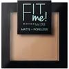 Image de Maybelline New-York - Poudre Compacte Fit Me Matte & Poreless - Peaux normales à grasses - 250 Beige Ensoleillé - 9 g