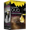 Image de Garnier Olia Coloración Permanente Sin Amoniaco Para Un Olor Agradable Con Aceites Florales De Origen Natural - Capuccino 5.3