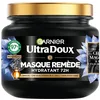 Image de Garnier Ultra Doux - Masque Hydratant & Équilibrant au Charbon Magnétique & Fleur de Nigelle - Pour Cheveux Normaux à Gras - 340 ml (Lot de 2)