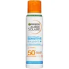 Image de GARNIER Ambre Solaire Sensitive Expert+ - Brume Sèche - Protection Solaire FPS 50+ - Protège des UVA, UVB & UVA Longs - Résiste à L'eau - Céramides - Peaux Sensibles & Intolérantes au Soleil - 150 ml