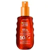 Image de Garnier Ambre Solaire   Ideal Bronze   Huile Protectrice Sublimatrice de Bronzage   Très Haute Protection FPS 50+ - Enrichie à la Vitamine E   Non Gras   Non Collant   Tous Types de Peau - 150 ml
