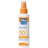 Image de Mixa Spray Solaire Enfants SPF50+ 150ml : Protection Haute pour Peaux Fragiles des Enfants avec Formule Résistante à l'Eau.