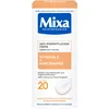 Image de Mixa Crème anti-taches pigmentaires pour peaux irrégulières, ternes et sensibles avec vitamine C et niacinamide, convient pour le visage et le cou, SPF 20, hypoallergénique, 50 ml