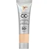 Image de IT Cosmetics CC+ Crème Fond de Teint Haute Couvrance SPF50, Sérum Anti-Âge | Correcteur de Teint, Enrichi en Acide Hyaluronique, Fini Naturel, Tous Types de Peau, Collagène, Peptides antioxydants