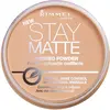 Image de Rimmel - Poudre Compact Stay Matte - Anti-Brillance - Fini Mat et Naturel - 007 Mohair - 14gr