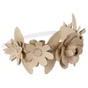 Image de Décopatch AC900C - Un support en Papier mâché Brun 16 x 9 x 3 cm, Couronne de fleurs