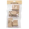 Image de Décopatch AC922C - Assortiments de 6 objets miniatures de cuisine à décorer - Décoration loisir créatf en papier mâché - Dimensions: 15,5 x 5,5 x 30cm
