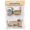 Image de Décopatch AC925C - Assortiments de 6 objets miniatures de salle de bain à décorer - Décoration loisir créatf en papier mâché - Dimensions: 15,5 x 3,5 x 22cm
