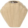 Image de DÉCOPATCH HD072C-Vase coquillage waterproof papier mâché brun-8,5x17x15cm