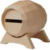 Image de DÉCOPATCH EV020C - Urne papier mâché - Tonneau - 29x21x21cm