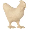 Image de Décopatch SA228C - Un support en papier brun mâché 18x8,5x19 cm, Poule