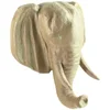 Image de Décopatch MA024O - Un support en papier brun mâché 31x16,5x36 cm, Trophée Tête d'éléphant