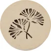 Image de Décopatch BT076C - Un support en papier brun mâché 15x15x3 cm, Boîte végétale ronde