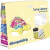 Image de Décopatch KIT036C - Un Mini-kit tortue comprenant un animal pulpé peint en blanc - 2 feuilles Décopatch - 1 pinceau - 1 pot de vernis colle, TORTUE