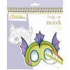 Image de MY MANDARINE GY138C - Un carnet de coloriage Graffy pop mask de 24 masques pré-découpés - À partir de 5 ans - ANIMAUX FANTASTIQUES, Unité