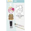 Image de MY MANDARINE PP043C - Kit Créatif Enfant - Poupée en coton Imprimé à Peindre - A Partir de 6 Ans - OLIVIA