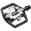 Image de Look Pédales Hybrides Gravel X-Venture+, côté Plat et côté Compatible SPD, Corps en Aluminium avec Broche, 190 g