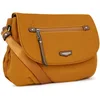 Image de Hexagona - Sac porté travers - Compatible téléphone portable - Pour Femme - Collection Joy - Moutarde