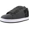 Image de DC Shoes Baskets Court Graffik pour Homme, Gris foncé/Noir/Blanc, 45 EU