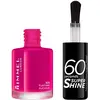 Image de Rimmel - Vernis à Ongles 60 Seconds Super Shine - Ultra Brillance et Longue Tenue - Séchage Rapide - 323 Funtime Fushia - 8ml