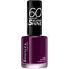 Image de Rimmel 60 Seconds Super Shine - Vernis à Ongles Black Cherries 8 ml Violet