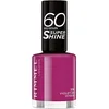 Image de Rimmel - Vernis à Ongles 60 Seconds Super Shine Flip Flop - Ultra Brillance et Longue Tenue - Séchage rapide - 336 Violet en Vogue - 8ml
