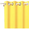 Image de Soleil d'ocre, Alix Rideau à Oeillets, Jaune, Polyester, 135x180 cm