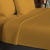 Image de Soleil d'ocre, Drap Plat, Coton 57 Fils, Moutarde, 240x290 cm