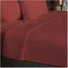 Image de Soleil d'ocre, Drap Plat en Coton 57 Fils 260x300 cm UNI Brique, par Soleil d'ocre