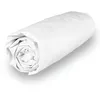Image de Soleil d'ocre, Drap Housse en Polycoton 90x200 cm Percale Blanc, Idéal Location saisonnière et Hotellerie