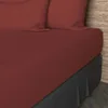 Image de Soleil d'ocre, Drap Housse, Coton 57 Fils, Brique, 90x200 cm