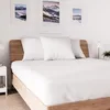 Image de Soleil d'ocre, Jersey Drap Housse, Coton, Blanc, 90x190 cm