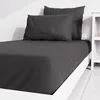 Image de Atmosphère, Drap Housse uni 90x190 cm ZZZ Noir