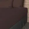 Image de Soleil d'ocre, Drap Housse, Coton 57 Fils, Brun, 90x190 cm