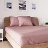 Image de Soleil d'ocre, Jersey Drap Housse, Coton, Rose, 140x190 cm