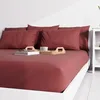 Image de Atmosphère, Drap Housse uni 140x190 cm ZZZ Rouge