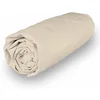 Image de Soleil d'ocre, Percale Drap Housse, Coton, Ecru, 160x200 cm