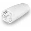 Image de Soleil d'ocre, Percale Drap Housse, Coton, Blanc, 180x200 cm