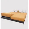 Image de Soleil d'ocre, Drap Housse TPR en Coton 57 Fils 2x70x190 cm UNI Moutarde