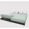 Image de Soleil d'ocre, Drap Housse TPR en Coton 57 Fils 2x70x190 cm UNI Vert d'eau