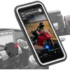 Image de SHAPEHEART innovation française, Support telephone moto magnétique. Antivibration, avec pochette imperméable détachable. Porte téléphone moto, scooter, guidon, accessoire moto universel