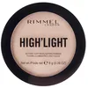 Image de Rimmel Poudre Éclatante Lumineuse Buttery-Soft Highlighting Powder 001-Stardust 8g - Palette - Rouge Cranberry